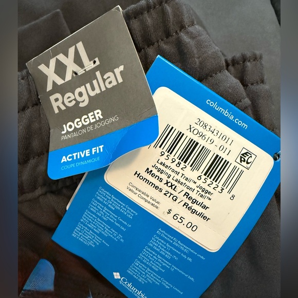 NWT Men’s Columbia Dark Grey Lakefront Trail Jogger, various sizes - Picture 7 of 8